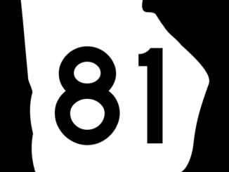 Georgia State Route 81 road sign