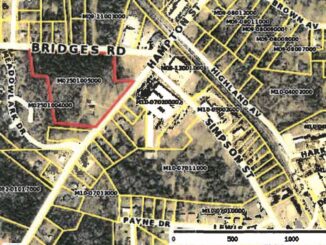 Area map showing the location of the Hampton Street Townhomes project
