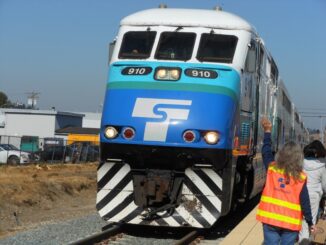 Photo of commuter rail train (AJC photo)
