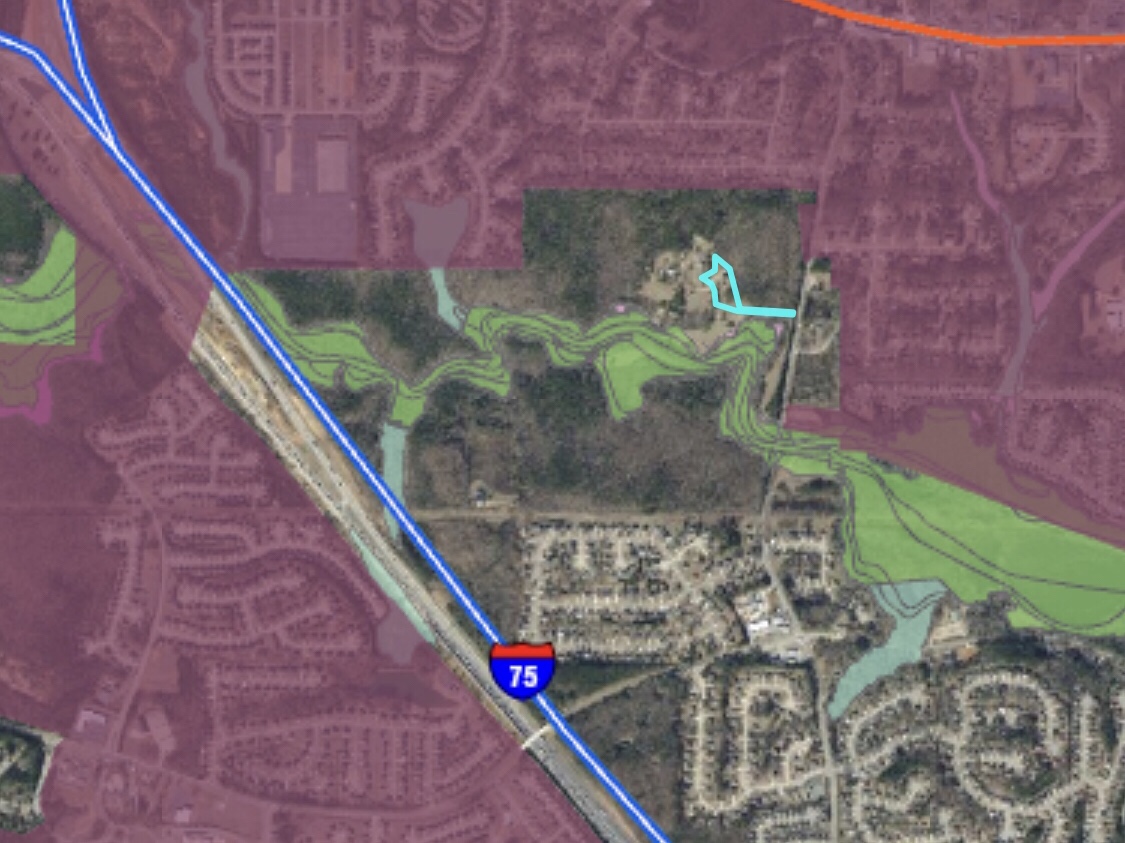Map of 380 Flippen Road and proposed Stockbridge International Business Center
