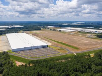 Aerial photo of Southern Gateway at Lambert Farms industrial development in McDonough (real estate photo)