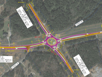 Concept layout for roundabout at SR 81 and Snapping Shoals Road