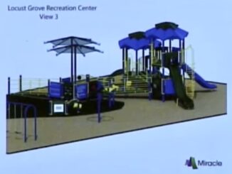 Photo of new playground to be installed at the Locust Grove Recreation Center (Henry County photo)