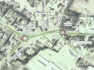 Concept layout for dual roundabout on state route 20 in McDonough (GDOT photo)