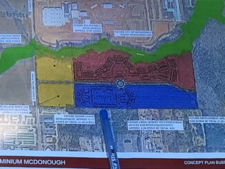 Concept site plan for McDonough Leased Housing Associates (Kimley-Horn photo)