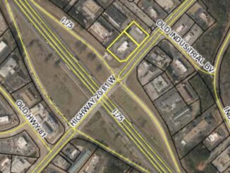 Property map showing the location for a new QuikTrip on state route 20 in McDonough (Henry County QPublic map)