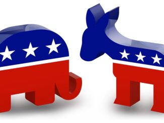 3D icons of Republican Elephant and Democratic Donkey (Donkey Hotey photo / Flickr)