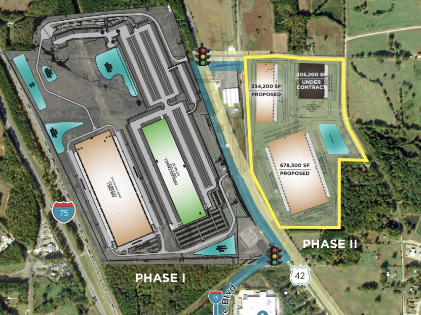 Gardner Logistics Park site plan May 2020 (Scannell Properties photo)
