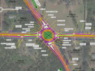 Photo of state route 81 at New Morn Drive concept layout (Georgia DOT photo)