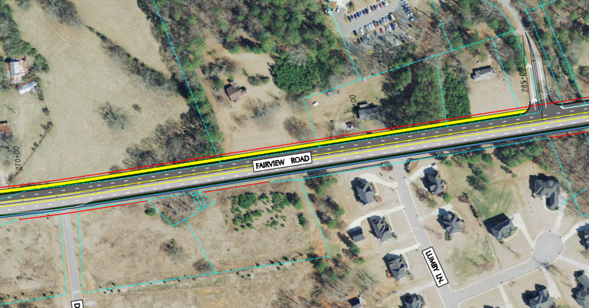 Photo of Fairview Road widening concept from 2011 (Henry County photo)