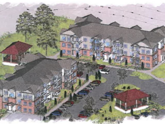 3-D rendering for McDonough Workforce Housing (Martin Riley Associates - Architects, P.C. photo)