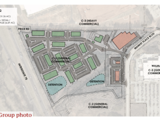 Concept site plan for Marketplace Blvd apartments (Foresite Group photo)