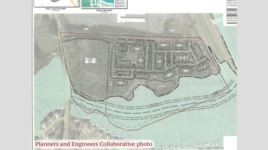 Concept layout for Mill Road apartments (Planners and Engineers Collaborative photo)