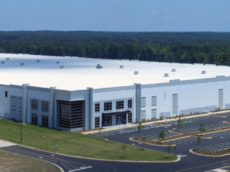 Aerial photo of Southern Gateway at Lambert Farms Building B (Pattillo Construction photo)