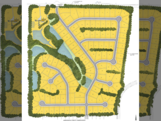 Concept layout for Anderson Point phase II subdivision off McGarity Road (Falcon Design Consultants photo).