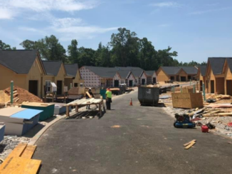 Photo of new homes under construction in Hampton (Marty Meeks photo).