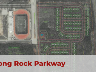 Photo of Strong Rock Parkway townhomes site plan (Mill Creek Residential photo).