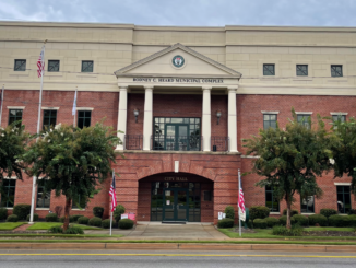 Photo showing McDonough City Hall (Clayton Carte photo).