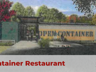 Concept photo showing container restaurant with patio (arcollab photo).