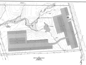 Concept layout for highway 42 trailer parking in Locust Grove (Falcon Design photo).