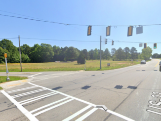 Google Streetview showing the intersection of state route 42 at Jackson Street in Locust Grove (Google photo).