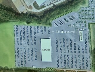 Photo showing site plan for new CarMax auction and repair center in Locust Grove (special photo).