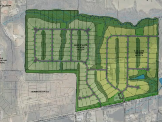 Concept layout for SR 81 subdivision across from Keys Ferry Road (Moore Bass Consulting photo).