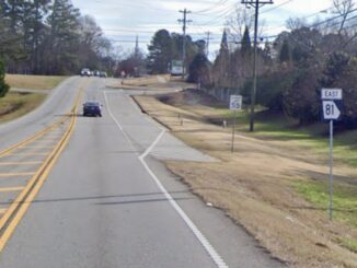 Photo shows state route 81 near Old Jackson Road, with a highway 81 road sign posted on the side of the road (Google photo).