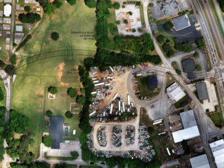 Map showing a concept layout for the Peeksville Road extension in Locust Grove (city photo).