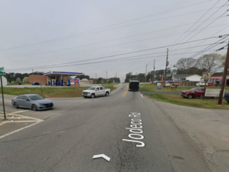 Photo shows the Google streetview for Jodeco Road at Oak Grove Road (Google photo).