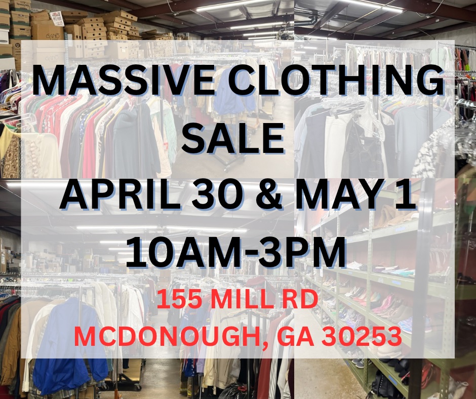 Massive Clothing and Shoe Sale