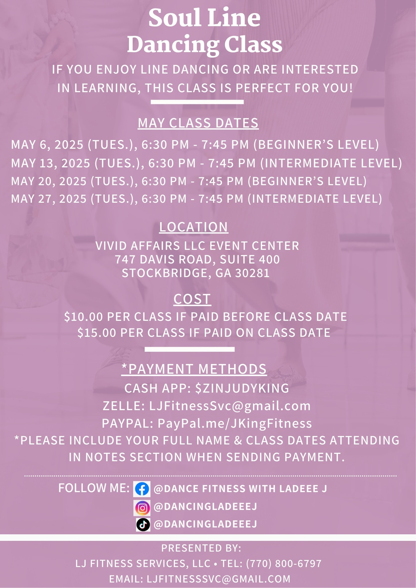 Soul Line Dancing Classes in Stockbridge, GA