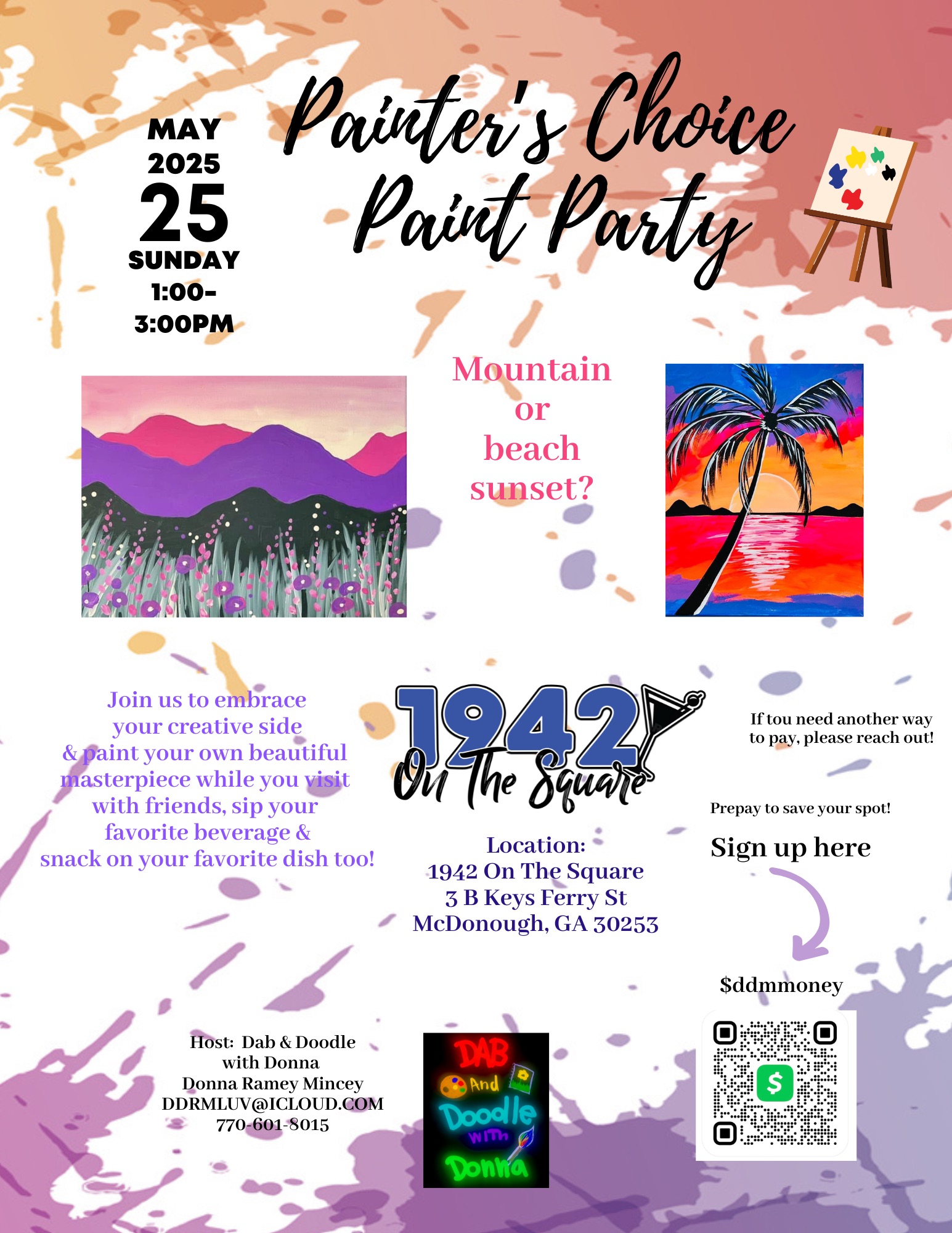 Painter’s Choice Paint Party @ 1942 On The Square