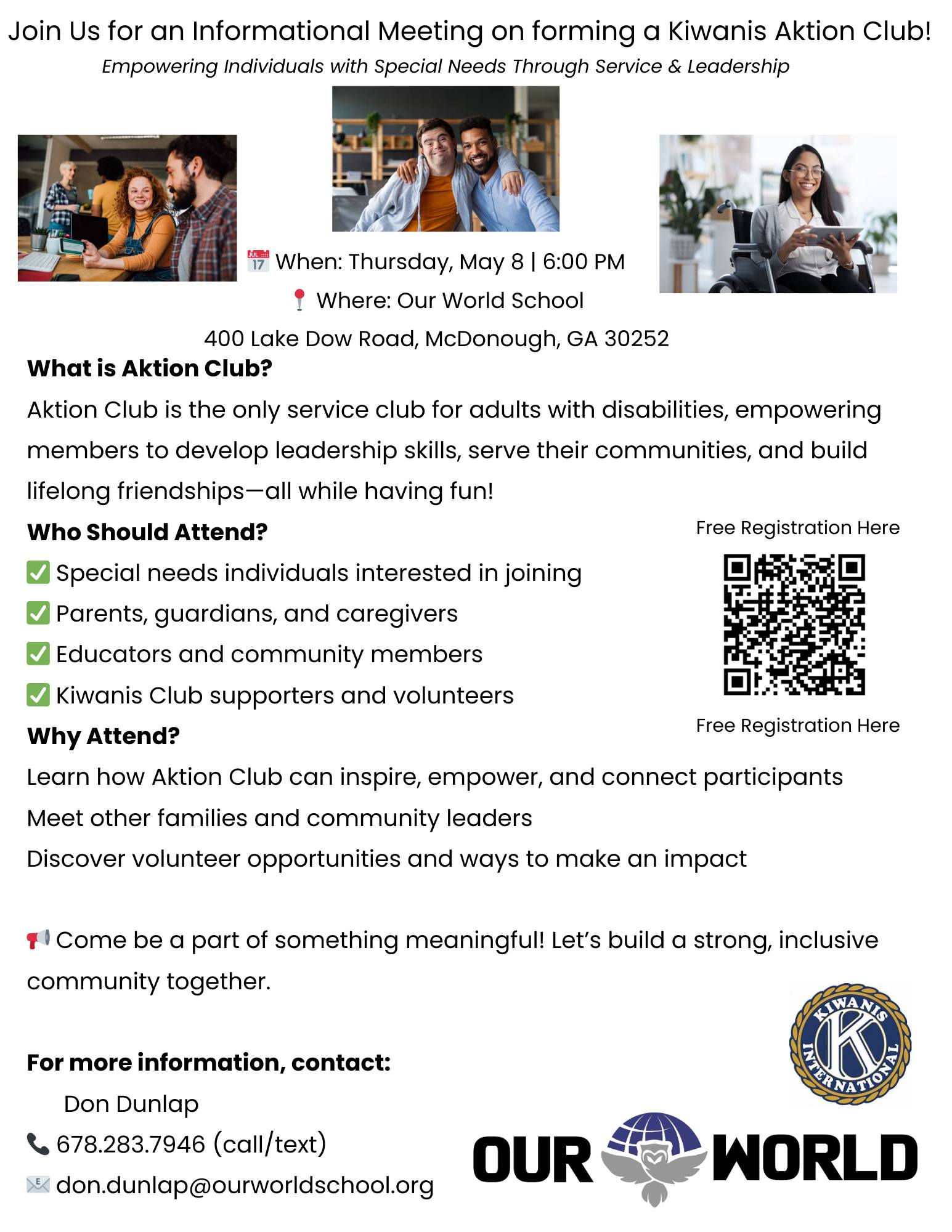 Aktion Club Free Informational Meeting