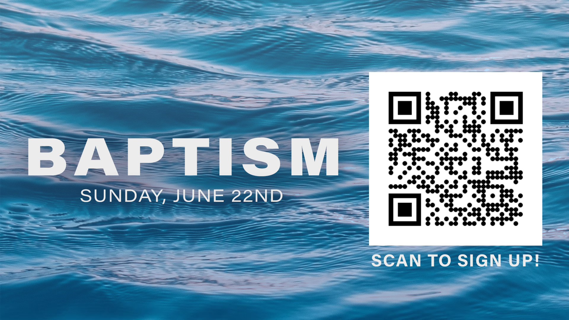 Baptism Sunday