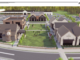 Image shows an architectural concept for The Villages at Ola retail space (Jefferson Architecture photo).