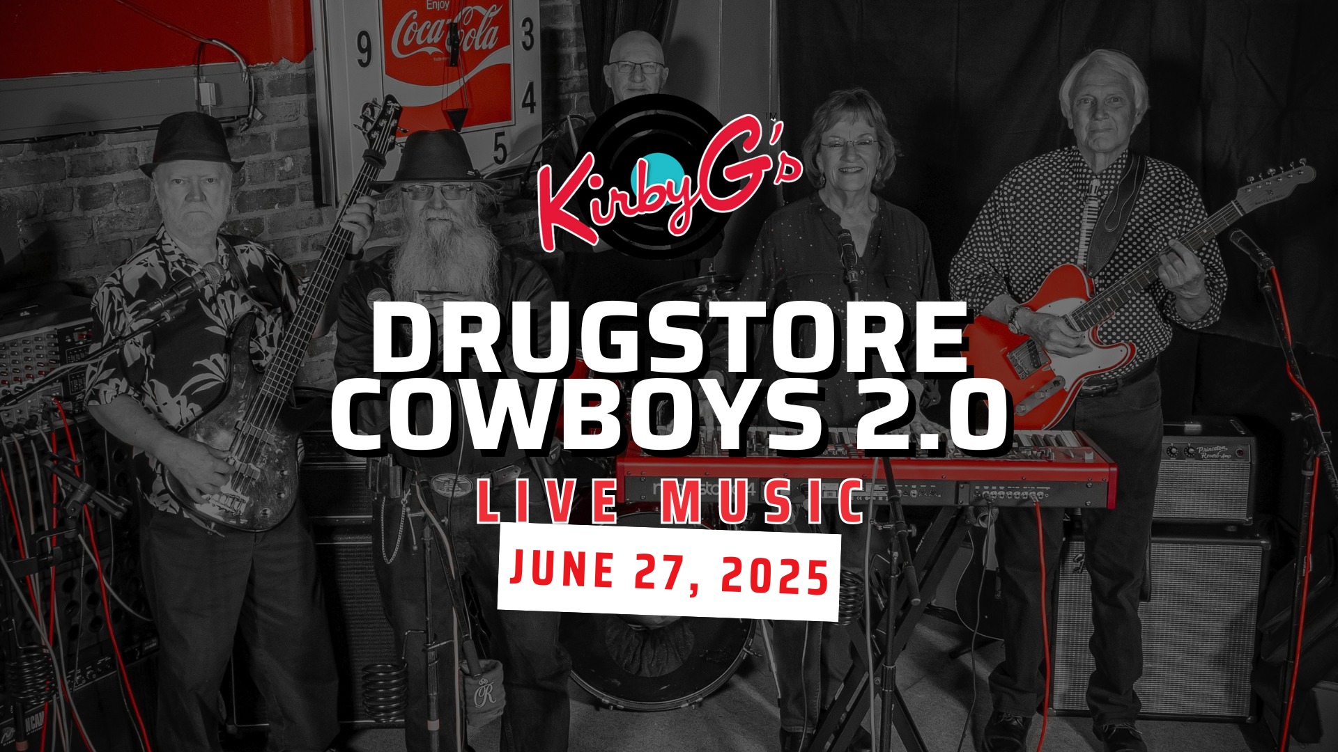 Live Music at Kirby G’s with the Drugstore Cowboys 2.0