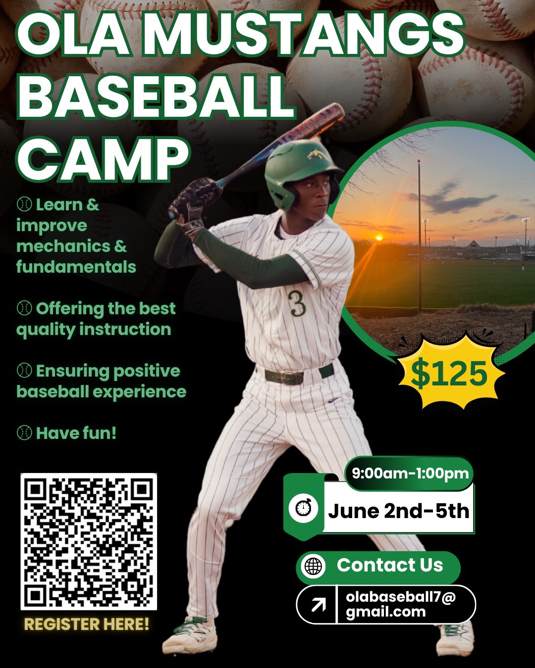 Annual Ola HS Baseball Summer Day Camp
