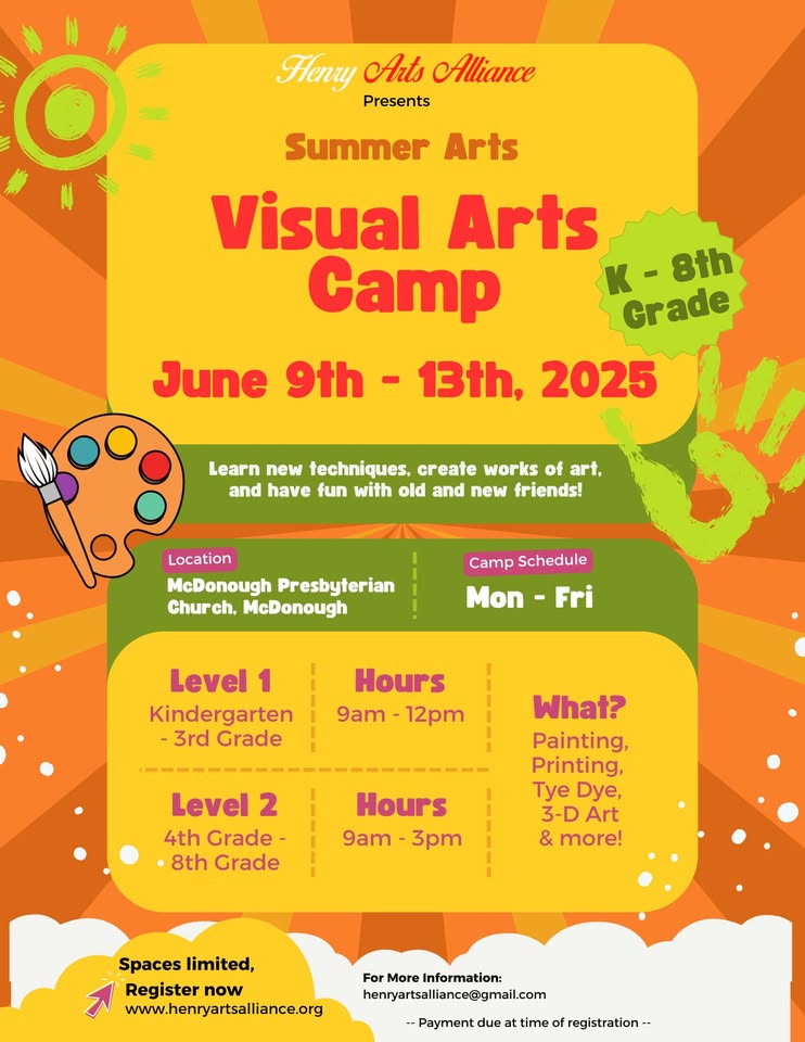 June Summer Art Camp with Henry Arts Alliance