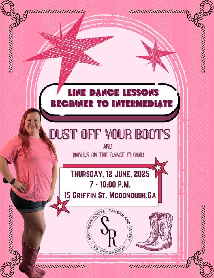 THURSDAY! Line Dancing – Beginners to Intermediate Dance with Ashley / All Ages Welcome