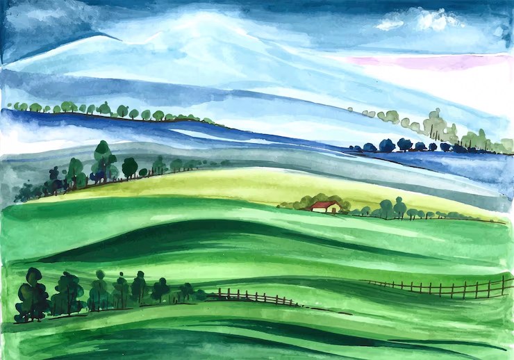 Outdoor Watercolor Painting Class for Ages 5-18