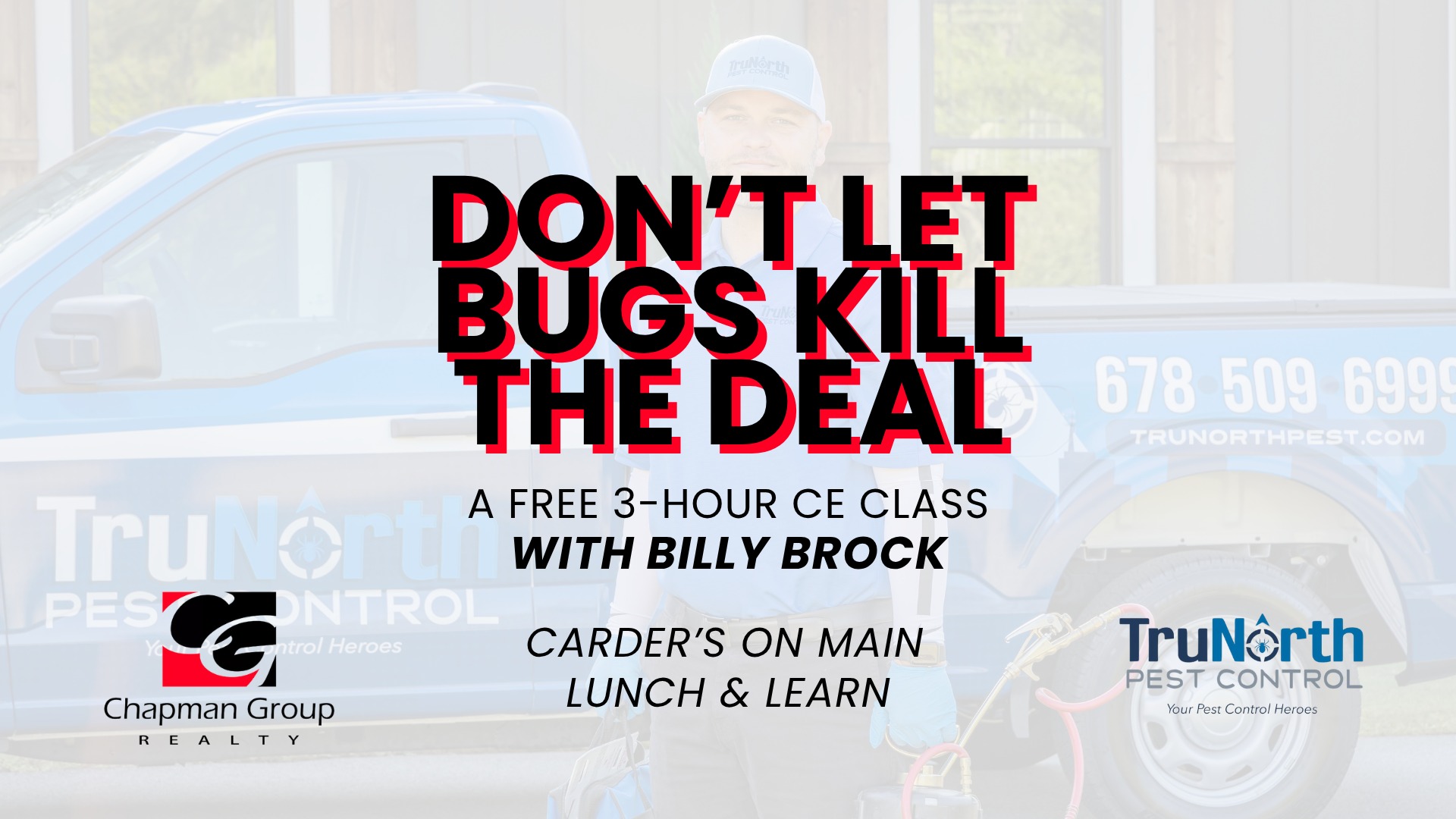 Don’t Let Bugs Kill the Deal – 3 Hour CE Class