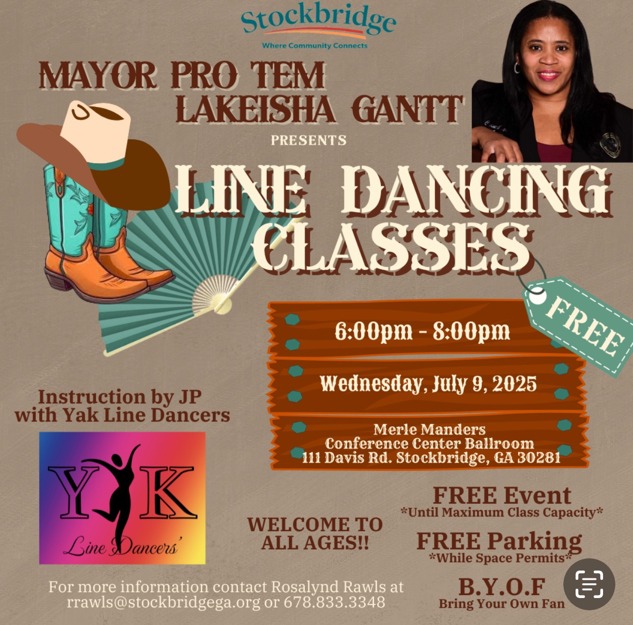 FREE line dancing class
