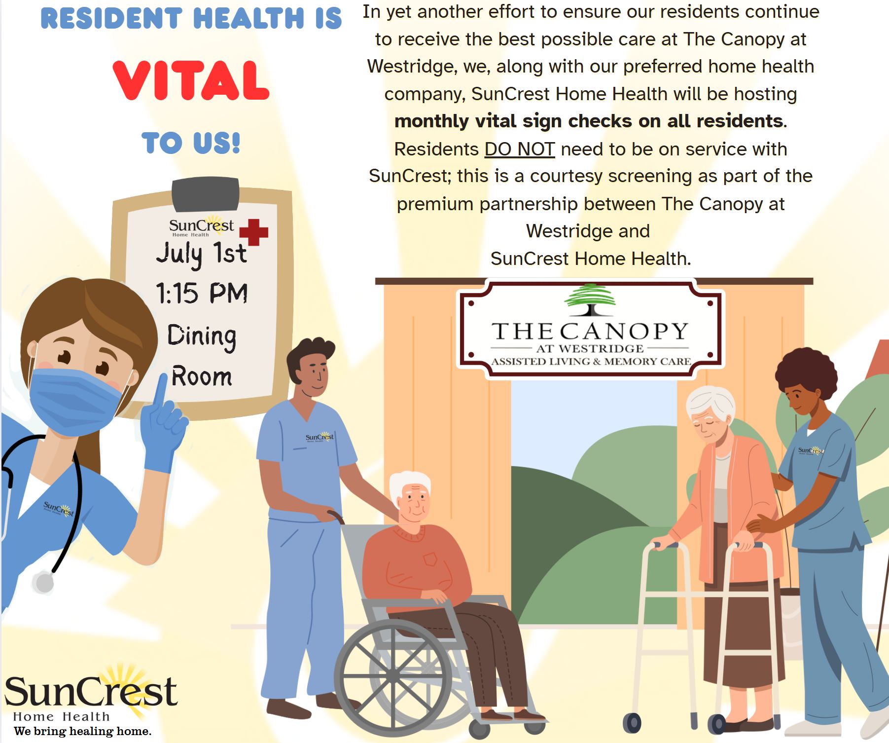 Monthly Vital Sign Check