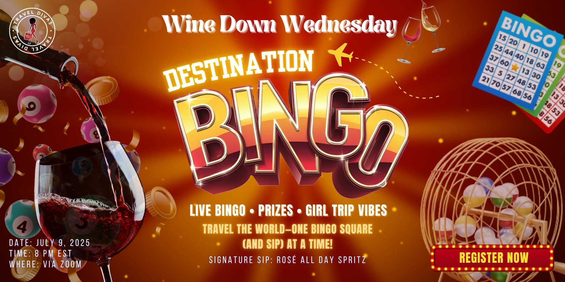 Wine Down Wednesday: Destination Bingo Edition