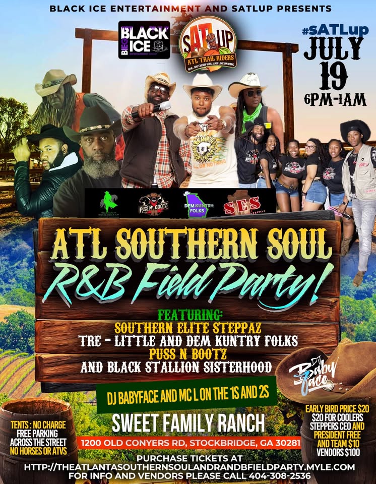 ATL SOUTHERN SOUL AND R& B FIELD PARTY !!