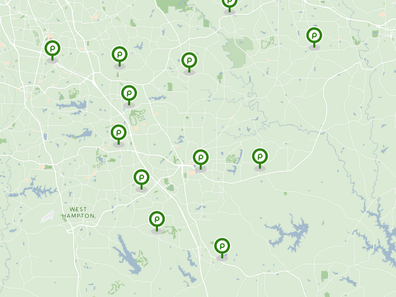 Map showing Publix stores in Henry County (Publix website).
